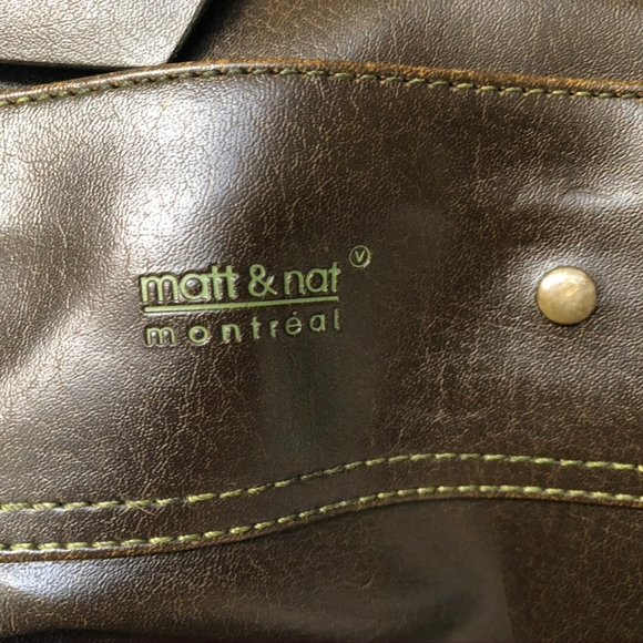 Matt & Nat Used Brown Purse - Picture 2 of 3